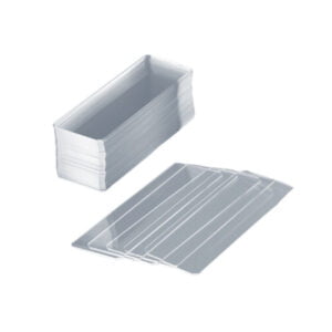 Lamina porta objeto de vidrio sodico-calcico