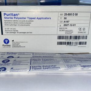 Hisopo de Poliéster Estéril Con Mango de Aluminio x 50 unds