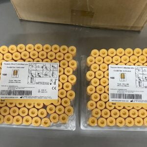 Tubo Para Extracción de 5.0 ML Con Gel Separador Tapa Amarilla