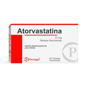 ATORVASTATINA 10MG TABLETAS RECUBIERTAS – CAJA 100 UN