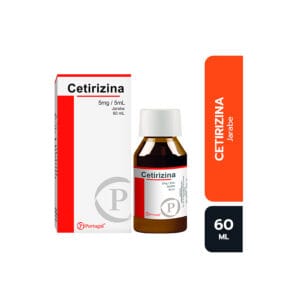 CETIRIZINA PTG 5MG/5ML JARABE – FRASCO 60 ML