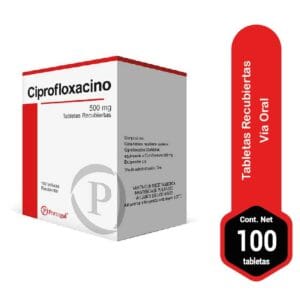 CIPROFLOXACINO 500MG X 100 TABLETAS