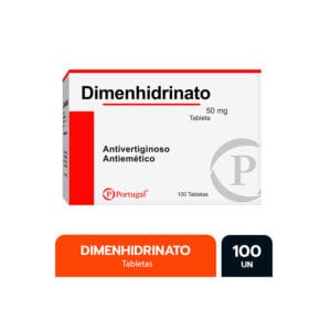 DIMENHIDRINATO 50MG TABLETA – CAJA 100 UN