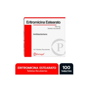 ERITROMICINA 500 MG TABLETAS RECUBIERTAS X100 UNI