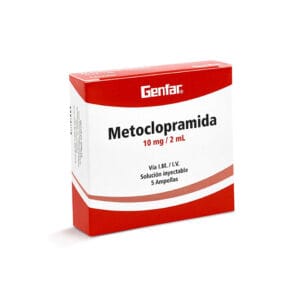 METOCLOPRAM GEF 10MG/2ML SOLUCIÓN INYECTABLE