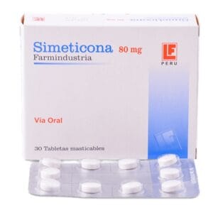 SIMETICONA 80MG TABLETA MASTICABLE