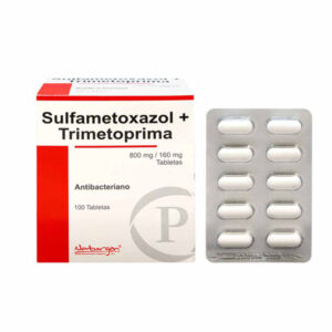 SULFAMETOXAZOL + TRIMETOPRIMA 800MG/160MG TABLETAS