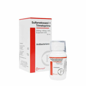 SULFAMETOXAZOL TRIMETOPRIMA – SUSPENSION ORAL X 60 ML – 200 MG + 40 MG / 5 ML