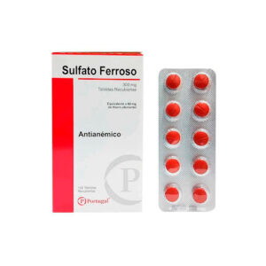 SULFATO FERROSO 100MG TABLETA